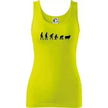 Evoluce ovce - Dámské tílko - XS ( Limetková )