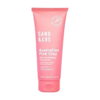 Make-up Sand & Sky Australian Pink Clay Micro-exfoliating face scrub Čistící gel