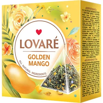 Čaj Lovaré Zelený čaj Golden Mango 15 pyramid