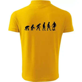 Pánská košile Evoluce onewheel - Polokošile pánská Pique Polo 203 - 5XL ( Žlutá )
