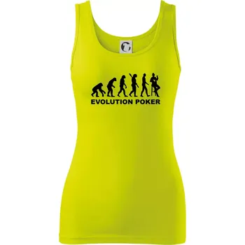 Dámské tričko Evolution poker - Dámské tílko - L ( Limetková )