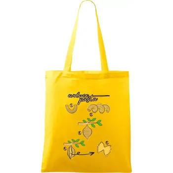 Evoluce pasta - Taška bavlněná - 42 x 38 cm ( Žlutá )