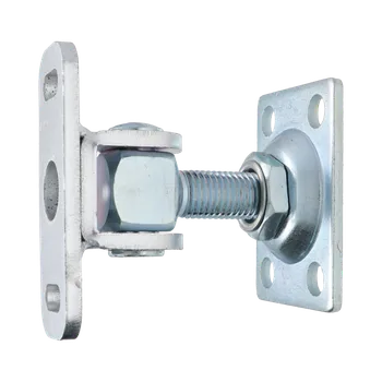 Zábradlí Záves M16 s platňou 75 x 55 mm, otvárateľný 90°, nastaviteľný, čiastočne pozinkovaný, s AL prírubou
