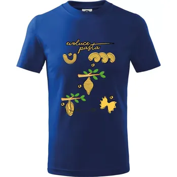 Evoluce pasta - Tričko dětské bavlněné - 98 cm / 2 roky ( Královská modrá )