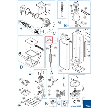 Zábradlí Vyvažovací páka pro M3BAR a M5BAR SPAMG121A00