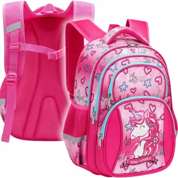 Školní batoh Školní batoh vícekomorový Imiti růžový