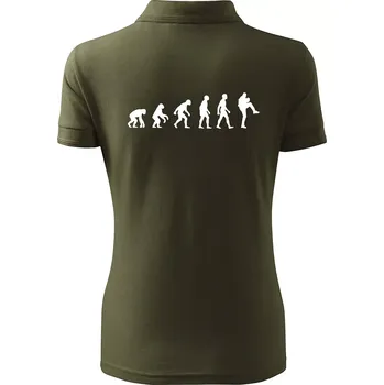 Evoluce baseball nadhazovač - Polokošile dámská Pique Polo - 2XL ( Military )