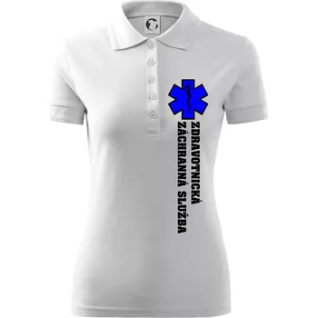 Hvězda života - zdravotnická záchranná služba - Polokošile dámská Pique Polo - XS ( Bílá )