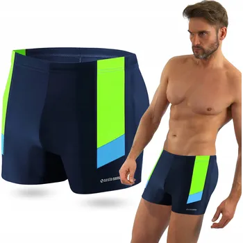 Pánské plavky PLAVKY BOXERKY pánské na bazén pláž RYCHLESCHNOUCÍ Sesto Senso *4XL