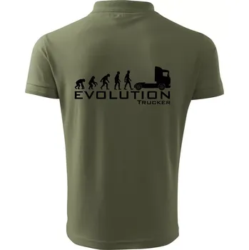 Pánská košile Evoluce trucker - Polokošile pánská Pique Polo 203 - S ( Khaki )