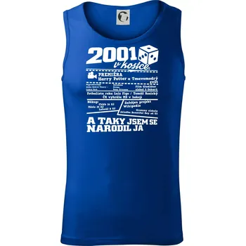 2001 v kostce - Tílko pánské Core - S ( Královská modrá )