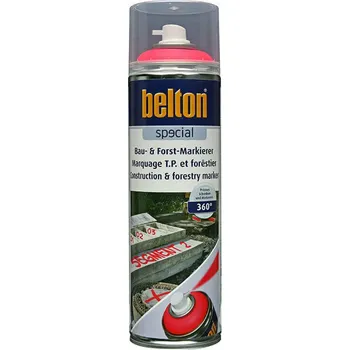 Barva ve spreji Belton Construction marker 500 ml Barva: Neon Red