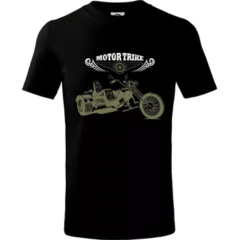 Chlapecké tričko Moto trike - Tričko dětské bavlněné - 98 cm / 2 roky ( Černá )