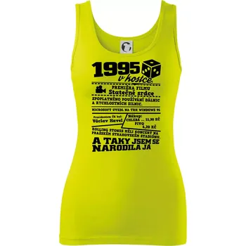 1995 v kostce - Dámské tílko - XS ( Limetková )