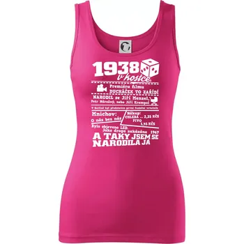 1938 v kostce - Dámské tílko - XS ( Purpurová )