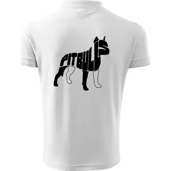 Pánská košile Pit Bull Teriér - Polokošile pánská Pique Polo 203 - 5XL ( Bílá )