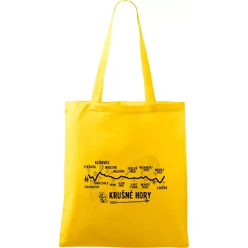 Profil Krušné hory - Taška bavlněná - 42 x 38 cm ( Žlutá )