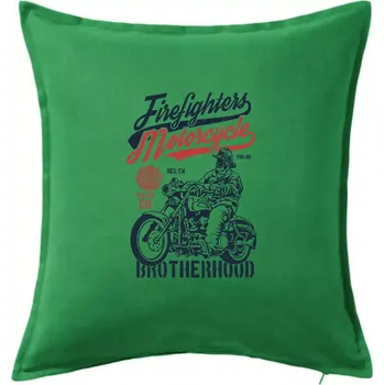 Polštář Firefighters Motorcycle - Polštář 50x50 - 50x50 - Pouze potah ( Středně zelená )