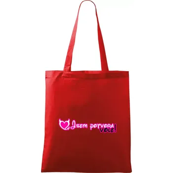 Jsem potvora, vole! - Taška bavlněná - 42 x 38 cm ( Červená )