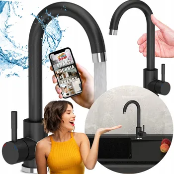 Vodovodní baterie Stojánková kuchyňská baterie GoodPriceShop KATIE černá