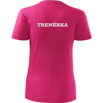 Purpurové dámské tričko trenérka dámské - trenérské tričko - dárek pro trenérku - barva purpurová - velikost XS