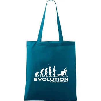 Evoluce longboard - Taška bavlněná - 42 x 38 cm ( Petrolejová )