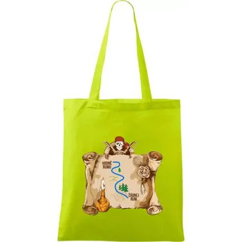 Cesta rumu - Taška bavlněná - 42 x 38 cm ( Limetková )