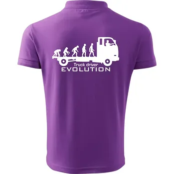 Pánská košile Truck driver evolution - Polokošile pánská Pique Polo 203 - 2XL ( Fialová )