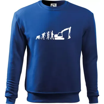 Pánská mikina Evoluce bagr velký - Mikina Essential pánská - 2XL ( Královská modrá )