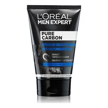 Čistící gel L'Oréal Men Expert Pure Charcoal proti nedokonalostem pleti peeling na obličej Peeling na obličej