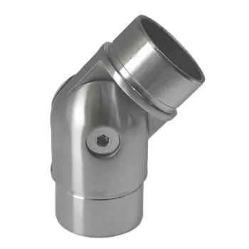 Zábradlí Spojka nastavitelná s kloubem na trubku ø 42.4 mm, broušená nerez K320 / AISI304