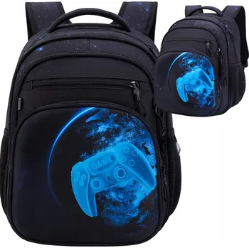 Školní batoh vícekomorový HomeDesign23 černý