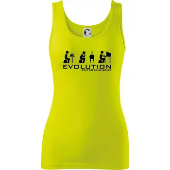 Dámské tričko Evoluce zábavy - Dámské tílko - L ( Limetková )
