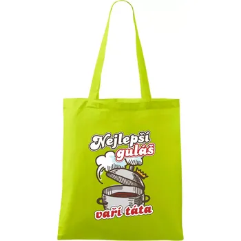 Nejlepší guláš vaří táta - Taška bavlněná - 42 x 38 cm ( Limetková )