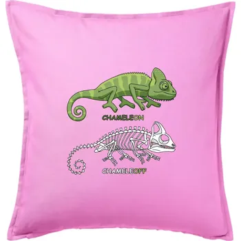Polštář ChameleON_OFF (Hana-creative) - Polštář 50x50 - 50x50 - Pouze potah ( Růžová )