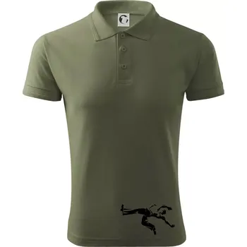 Pánská košile Capoeira velký - Polokošile pánská Pique Polo 203 - M ( Khaki )