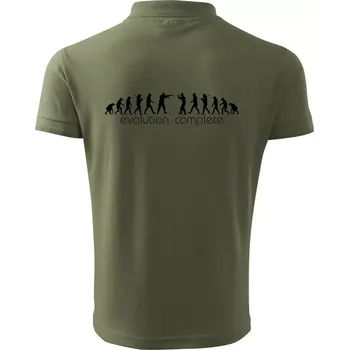 Pánská košile Evoluce kompletní - Polokošile pánská Pique Polo 203 - M ( Khaki )
