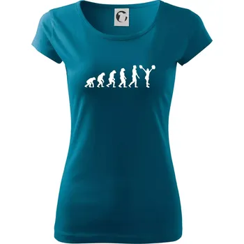Evolution cheerleading - roztleskávačka - Dámské triko Pure - XS ( Petrolejová )