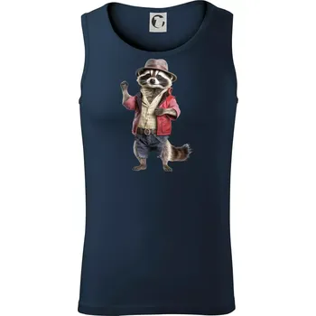 Mýval v košili - Tílko pánské Core - M ( Námořní modrá (velmi tmavá - téměř černá) )