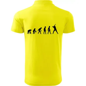 Pánská košile Evoluce baseball pálkař nápřah - Polokošile pánská Pique Polo 203 - 5XL ( Citrónová )