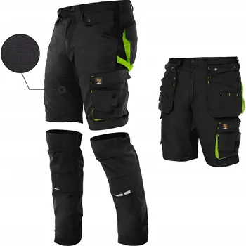 Pracovní obuv Dlouhé pracovní kalhoty procera ZEUS BLACK vel. 52