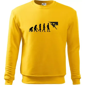 Pánská mikina Evoluce bouldering - Mikina Essential pánská - 3XL ( Žlutá )