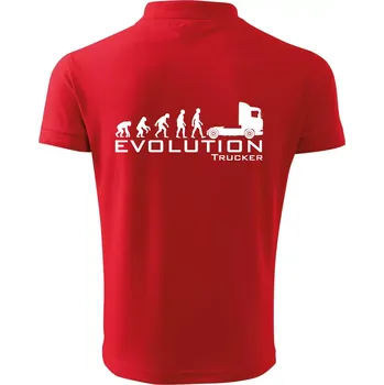 Pánská košile Evoluce trucker - Polokošile pánská Pique Polo 203 - 2XL ( Červená )