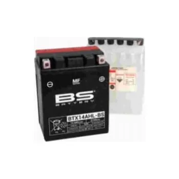 Motobaterie Bs Akumulátor BTX14AHL-BS YTX14AHL-BS 133x90x164 12V 12Ah Bezúdržbový -Ele