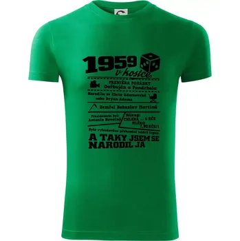 Pánská móda 1959 v kostce - Viper FIT - Pánské zůžené tričko - L ( Středně zelená )