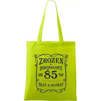 Zrozen k dokonalosti 85 - Taška bavlněná - 42 x 38 cm ( Limetková )