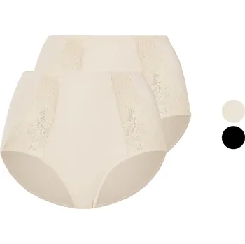 Kalhotky esmara® Dámské kalhotky s krajkou, 2 kusy