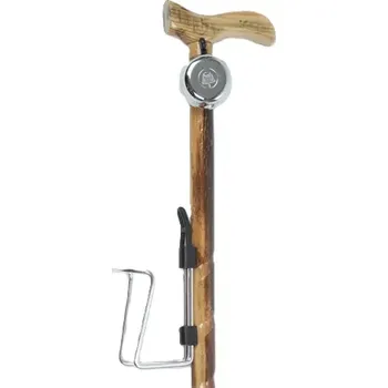 Hůl pro důchodce se zvonkem a košíkem