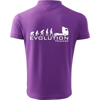 Pánská košile Evoluce trucker - Polokošile pánská Pique Polo 203 - S ( Fialová )