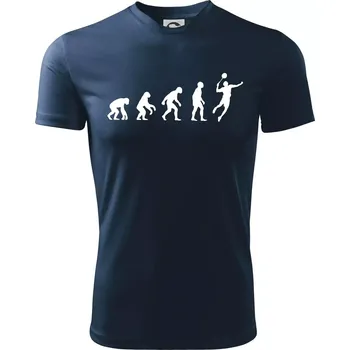 Chlapecké tričko Evoluce Badminton - Dětské triko sportovní (dresovina) - 122 cm/6 let ( Námořní modrá (velmi tmavá - téměř černá) )